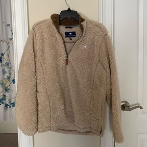 Southern shirt sherpa pullover